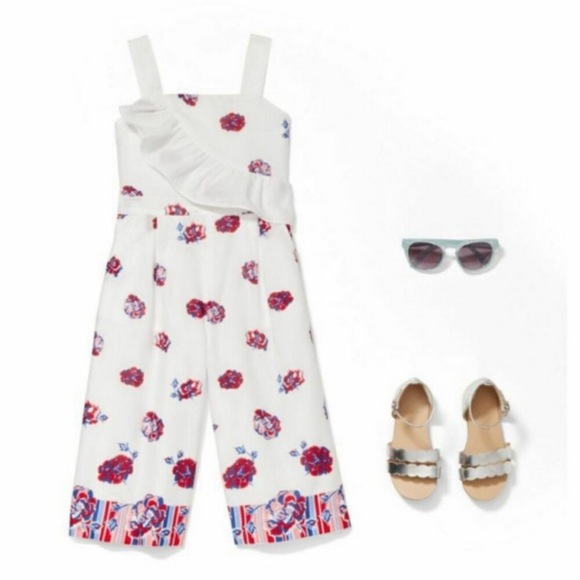 Janie and Jack Floral Jumpsuit - Picture 7 of 9
